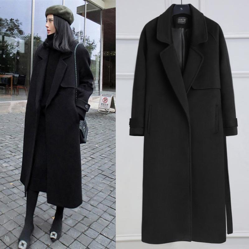 Áo Khoác Dạ Đen Cashmere Cao Cấp Dáng Dài Thanh Lịch AD176 - Hàng Quảng Châu Cao Cấp