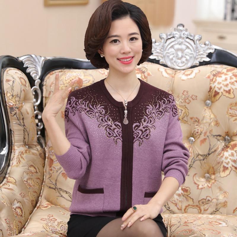 Áo Len Nữ Trung Niên Dệt Kim Dày Đẹp AL68 - Hàng Quảng Châu Cao Cấp