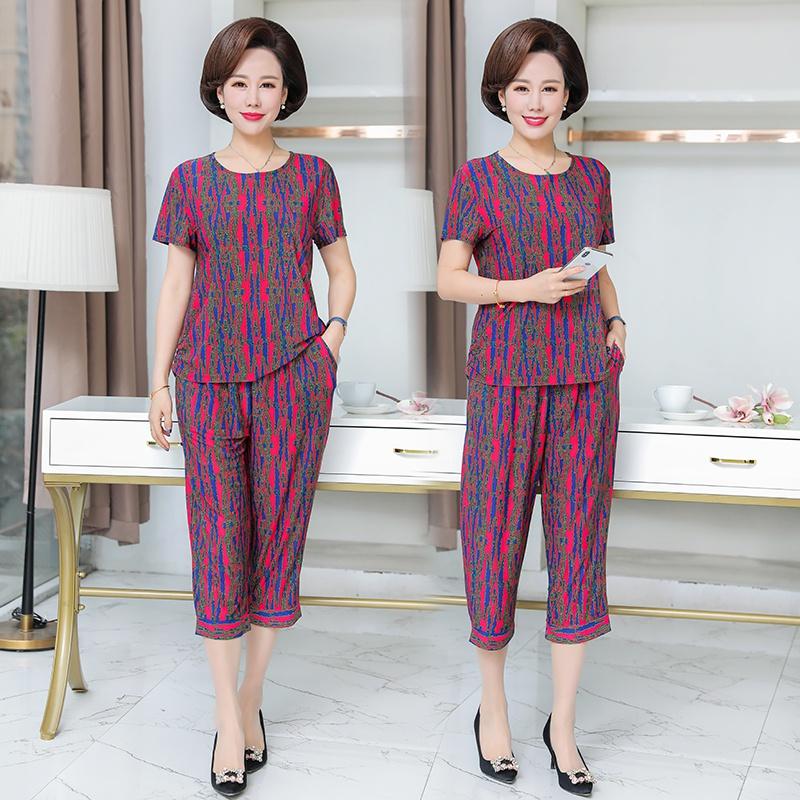 Bộ Đồ Mặc Nhà Cho Mẹ Mềm Mát AB33- Hàng Quảng Châu Cao Cấp