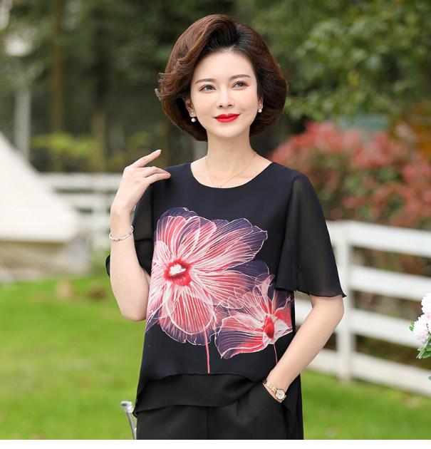 Áo Voan Hè Mềm Mát Sang Trọng Cho Mẹ SM21 - Hàng Quảng Châu Cao Cấp