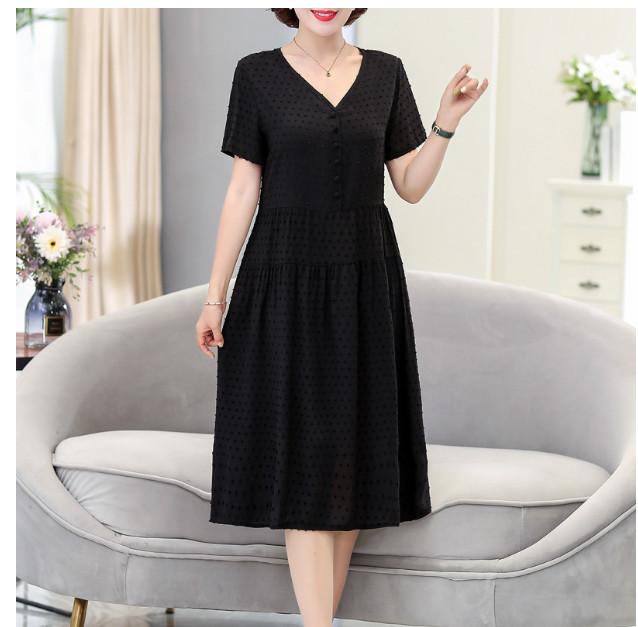  Đầm Trung Niên Lụa Cotton Mềm Mát VH46 - Hàng Quảng Châu Cao Cấp