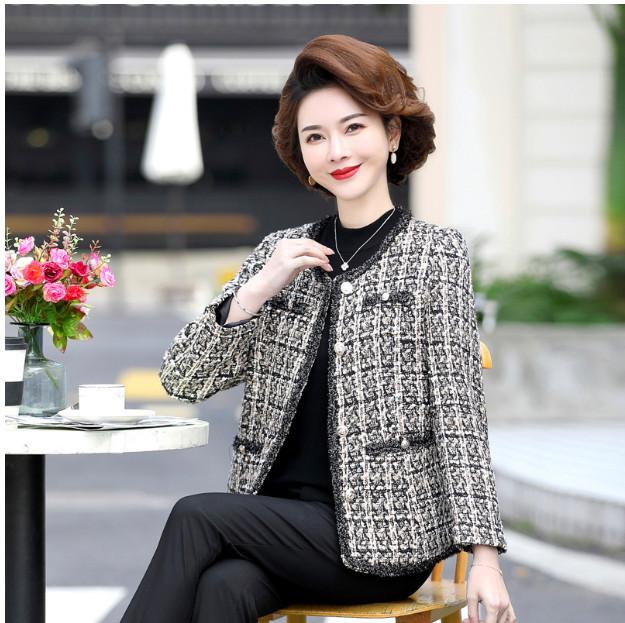  Áo Khoác Mùa Xuân Cho Mẹ Lịch Sự AD35 - Hàng Quảng Châu Cao Cấp