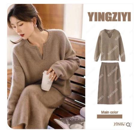  Sét Váy Dệt Kim Trang Nhã Đẹp AL49 - Hàng Quảng Châu Cao Cấp