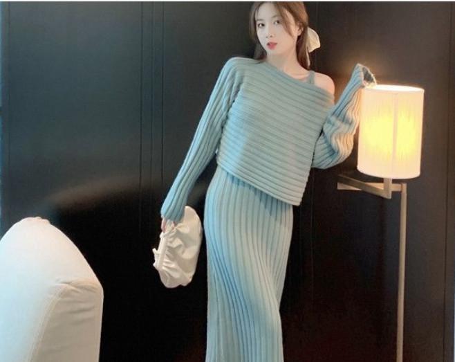Đầm Len Hai Mảnh Thời Trang Khí Chất VH41 - Hàng Quảng Châu Cao Cấp