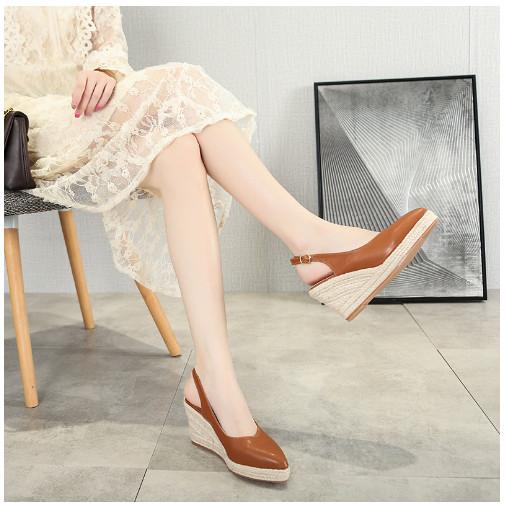 Giày Nêm Công Sở Tăng Chiều Cao Cá Tính AG47 - Hàng Quảng Châu Cao Cấp