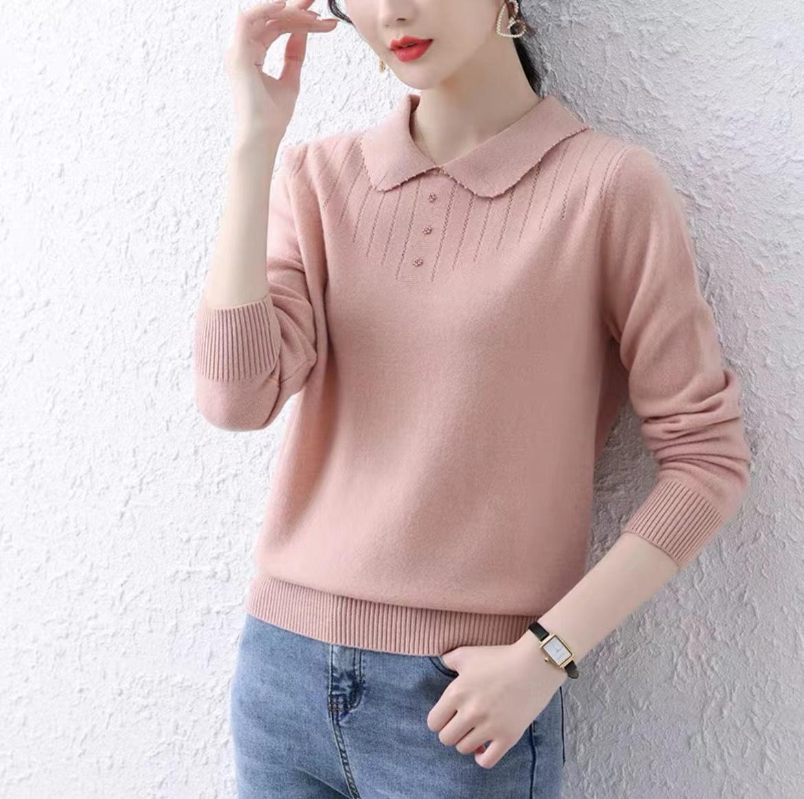 Áo Len Dệt Kim Giản Dị Thời Trang AL04 - Hàng Quảng Châu Cao Cấp