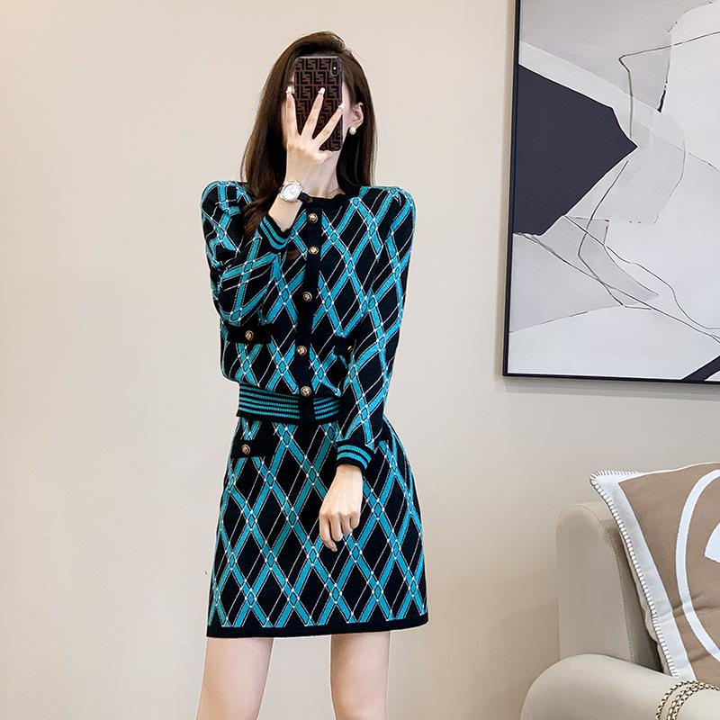Sét Đầm Len Dệt Kim Thời Trang Cao Cấp AL62 - Hàng Quảng Châu Cao Cấp