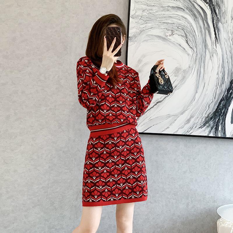 Sét Đầm Len Dệt Kim Thời Trang Cao Cấp AL56 - Hàng Quảng Châu Cao Cấp