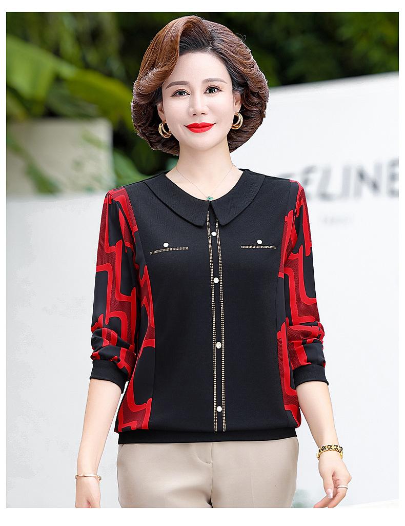 Áo Sơ Mi Xuân Hè Lịch Sự Phụ Nữ Trung Niên SM89 - Hàng Quảng Châu Cao Cấp