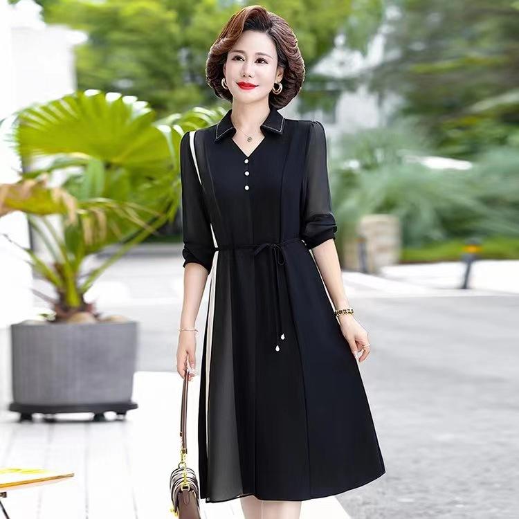 Đầm Voan Thanh Lịch Cho Mẹ VH98 - Hàng Quảng Châu Cao Cấp