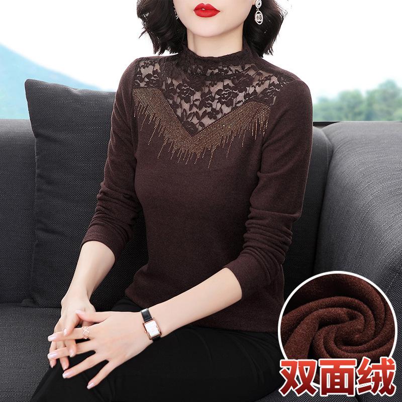  Áo Thun Nhung Dài Tay Dày Dặn Dành Cho Nữ Mùa Thu AL101 -  Hàng Quảng Châu Cao Cấp